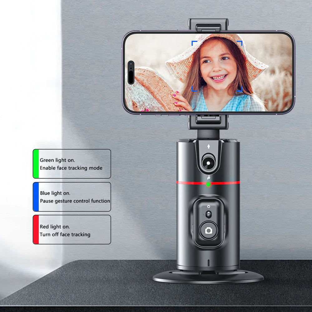 TikiTrack 360 – Suivi Intelligent du Visage à 360° Sans Fil avec Télécommande