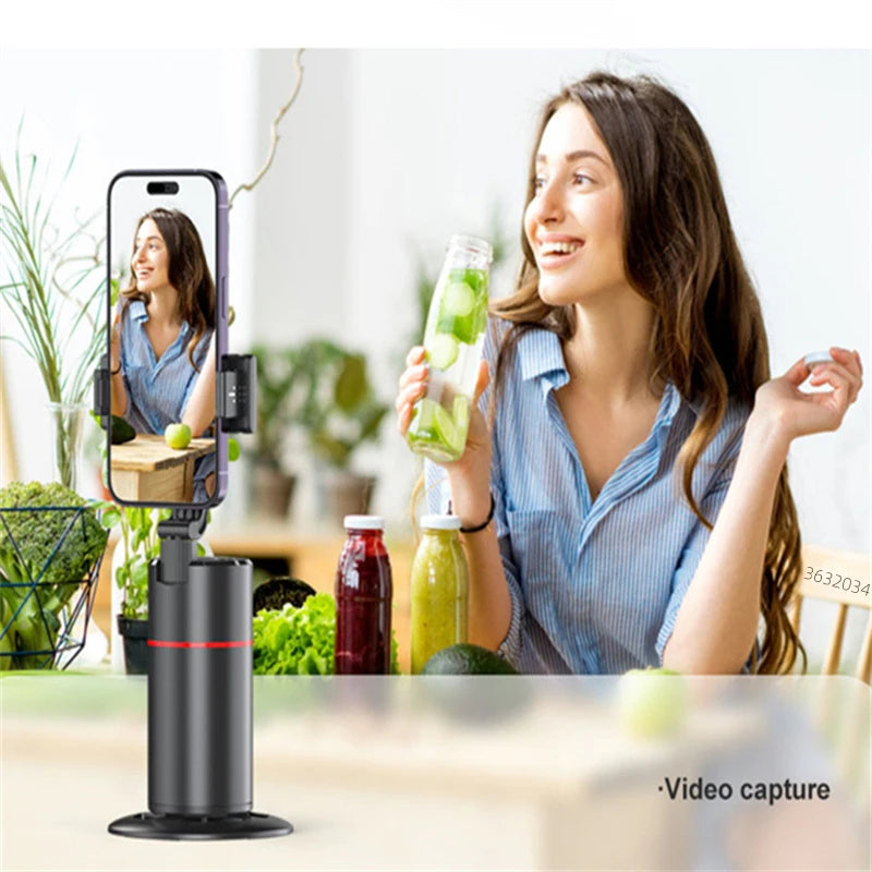 TikiTrack 360 – Suivi Intelligent du Visage à 360° Sans Fil avec Télécommande
