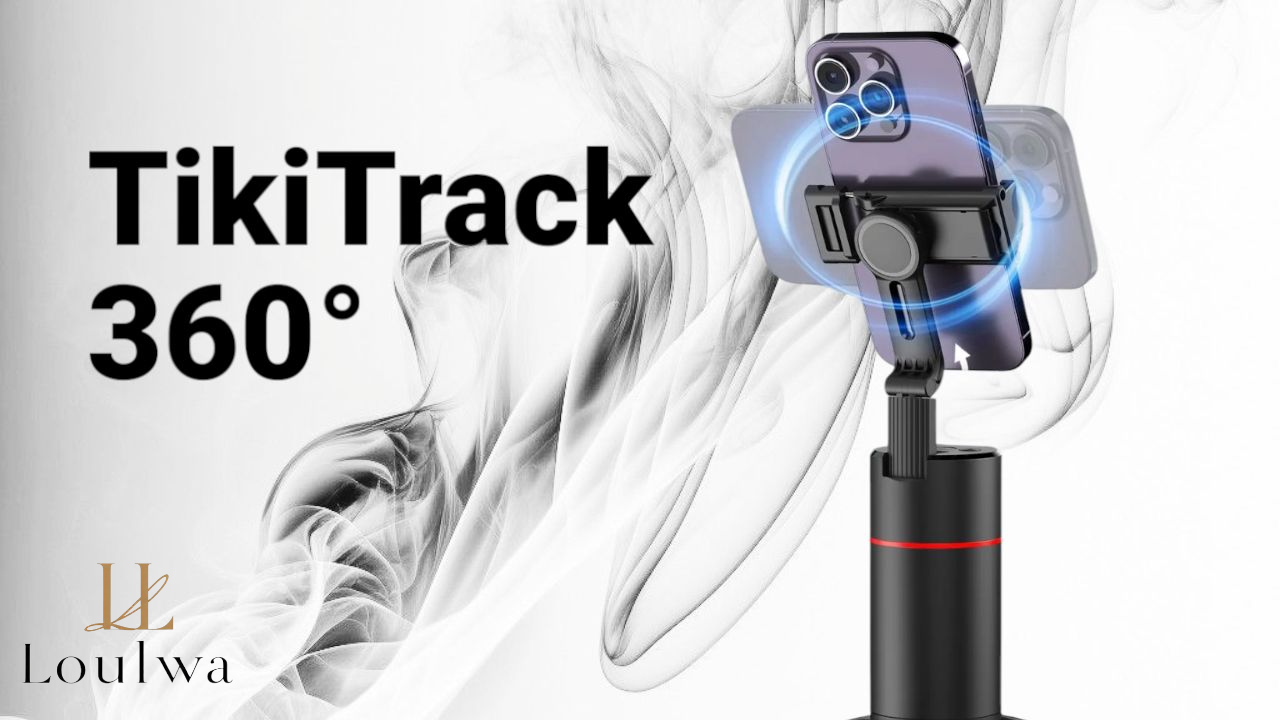 TikiTrack 360 – Suivi Intelligent du Visage à 360° Sans Fil avec Télécommande